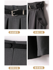 Elegant Casual Pleated Maxi Skirt