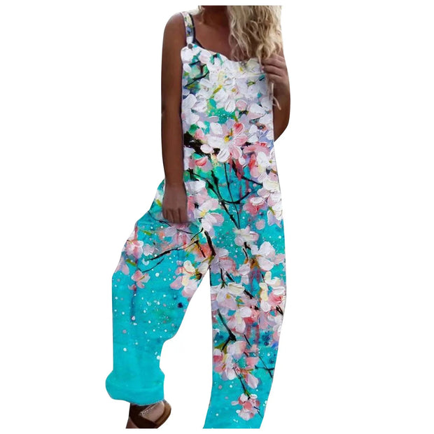 Floral Print Relaxed Fit Jumpsuit