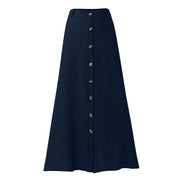 Casual Chic Button-Down Midi Skirt