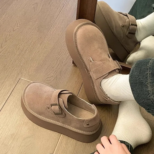 Casual Comfort Slip-On Platform Shoes