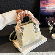 Butterfly Charm Scarf Handle Purse