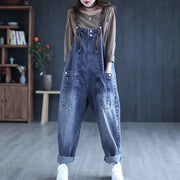 Casual Denim Overall Jumpsuit