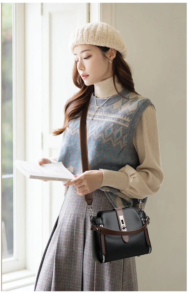 High Quality  Leather Luxury Handbag