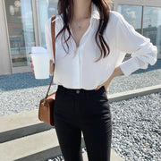 Women Shirt Classic Chiffon Blouse