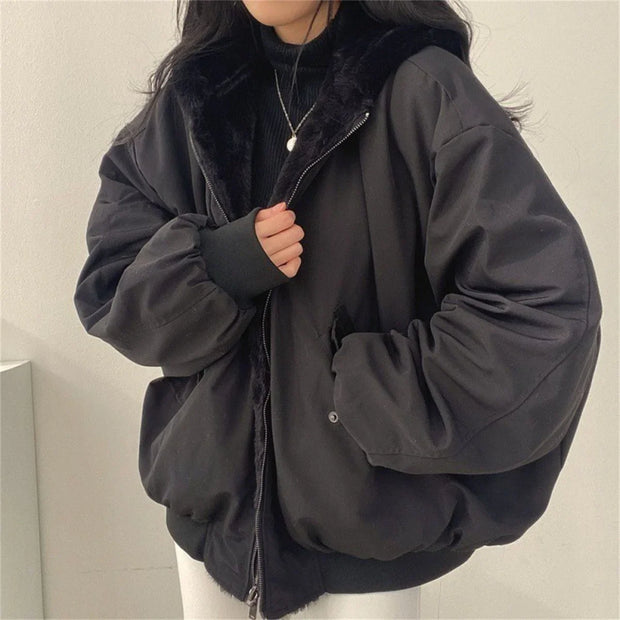 Reversible Cozy Hooded Jacket