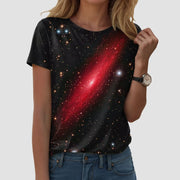 Galaxy Print Casual T-Shirt