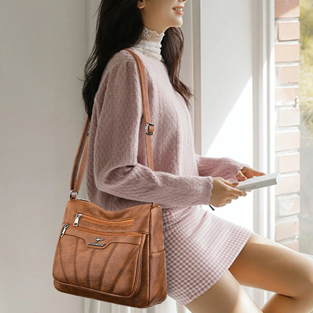 Large Capacity Crossbody Bags Sac Soft Leather Women Bag Branded Designer Ladies Handbag Purses 2023 Luxury Female Shoulder Bag