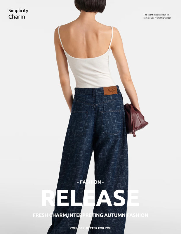 Women Pants Sets Denim Flared Trousers Fashion