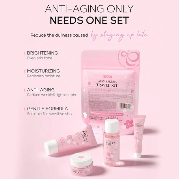 Sakura Facial Skincare Travel Set