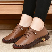 Comfort Leather Walking Sneakers - Everyday Wear