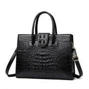 Elegant Croc-Embossed PU Leather Tote
