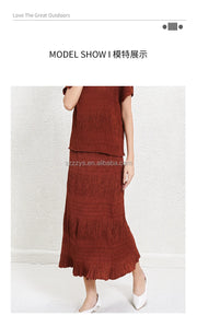 Women's Skirts 2025 Latest Designs Long Skirts for Women Casual Pleated Design High Quality Skirts for Ladies