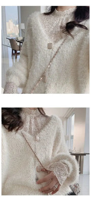 Blouse Women Women's Lace Shirt