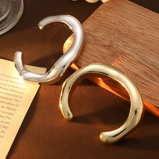 Sculpted Elegance Cuff Bracelets - Modern Statement Jewelry