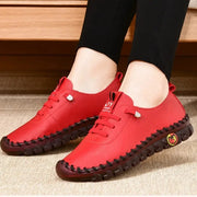 Comfort Leather Walking Sneakers - Everyday Wear