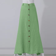 Casual Chic Button-Down Midi Skirt
