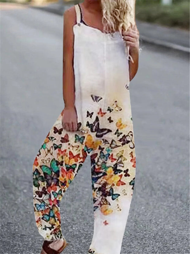 Floral Print Relaxed Fit Jumpsuit