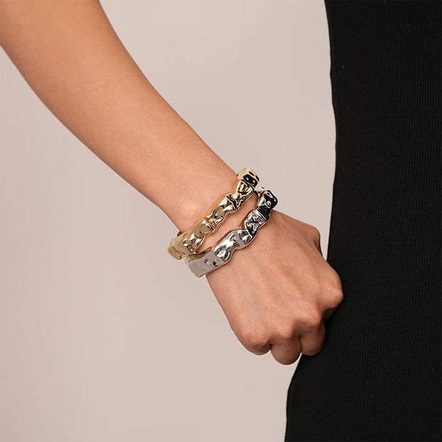 Sculpted Elegance Cuff Bracelets - Modern Statement Jewelry