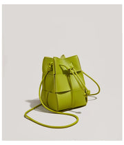 Chic Woven Bucket Crossbody Bag