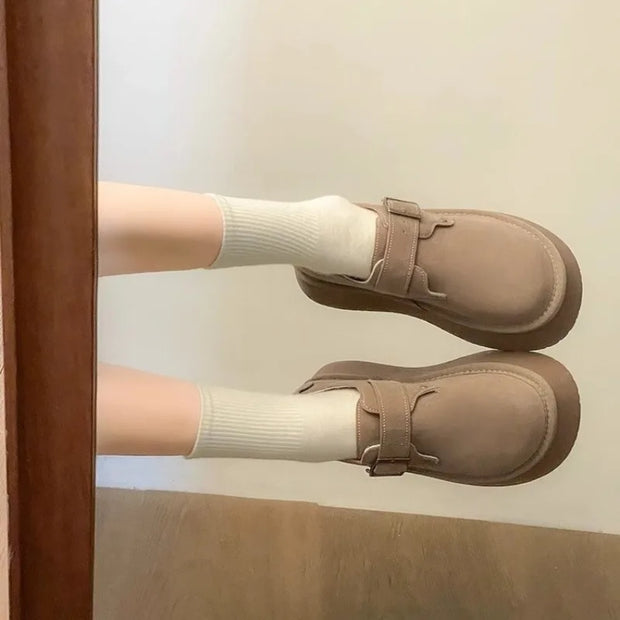 Casual Comfort Slip-On Platform Shoes