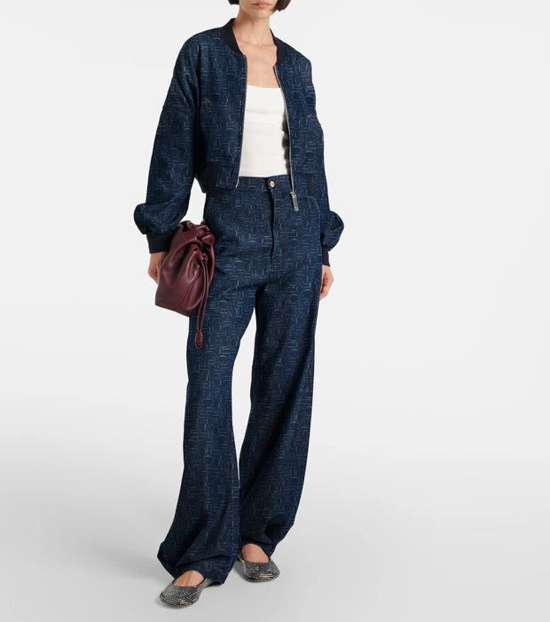 Women Pants Sets Denim Flared Trousers Fashion