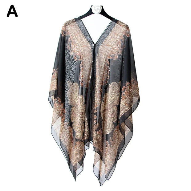 Lightweight Boho Beach Shawl Wrap