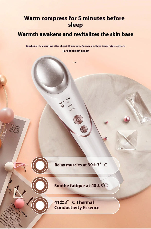 KSKIN New Trending Hot And Cold Vibration Wrinkle Anti-Ageing Eye Massage Dark Circle Removal EMS Beauty Face Eye Care Pen