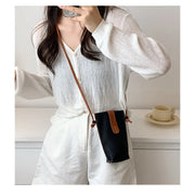 Women's Mobile Phone Bag Female Messenger Shoulder Bags Crossbody Retro PU Leather Bags Mini Handbags New Girls Purse Designer