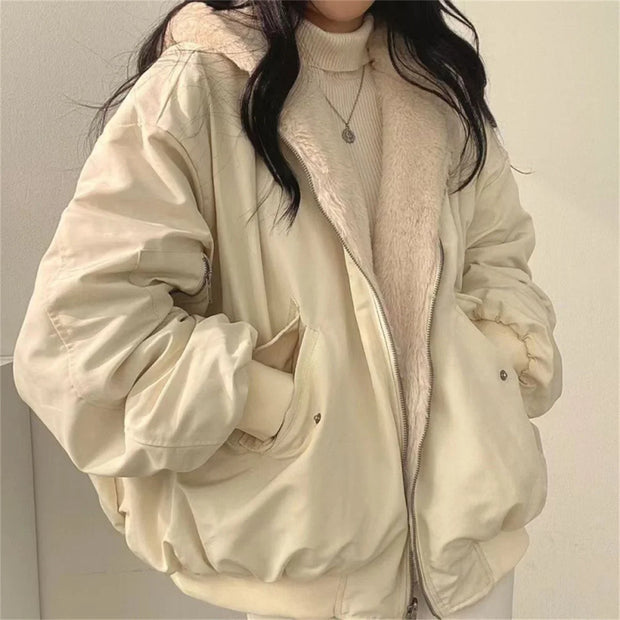 Reversible Cozy Hooded Jacket