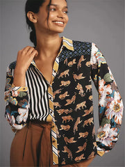 Women Button Down Shirt Casual Fashion