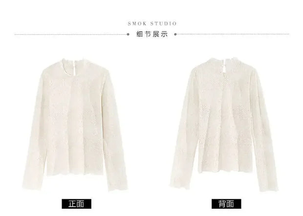 Blouse Women Women's Lace Shirt