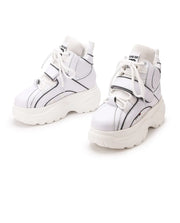Chunky Platform Sneakers with Hidden Heel Lift