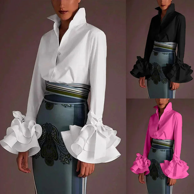 New Fashion Shirts Women Elegant Office