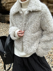Cloud Nine Furry Lambswool Coat