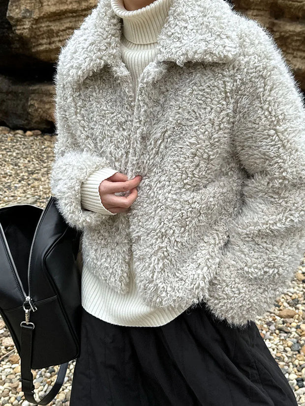 Cloud Nine Furry Lambswool Coat