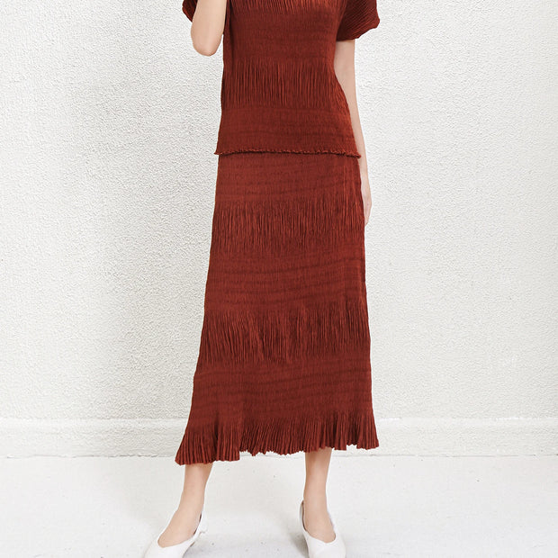 Women's Skirts 2025 Latest Designs Long Skirts for Women Casual Pleated Design High Quality Skirts for Ladies
