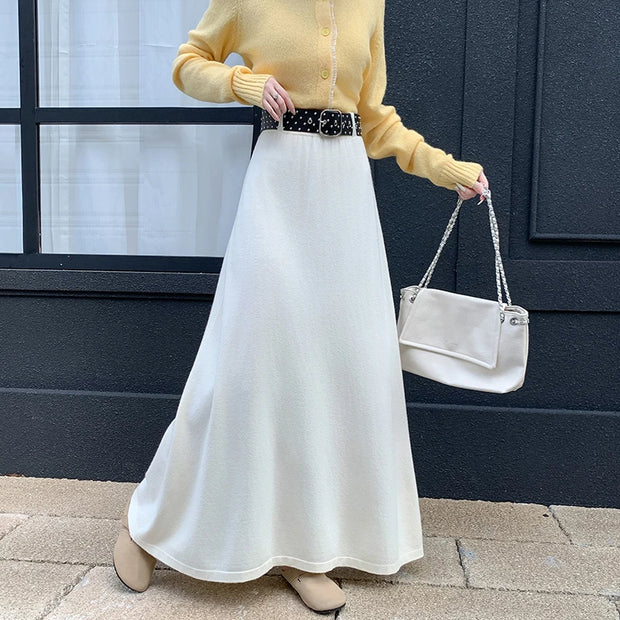 Cozy Knit Maxi Skirt