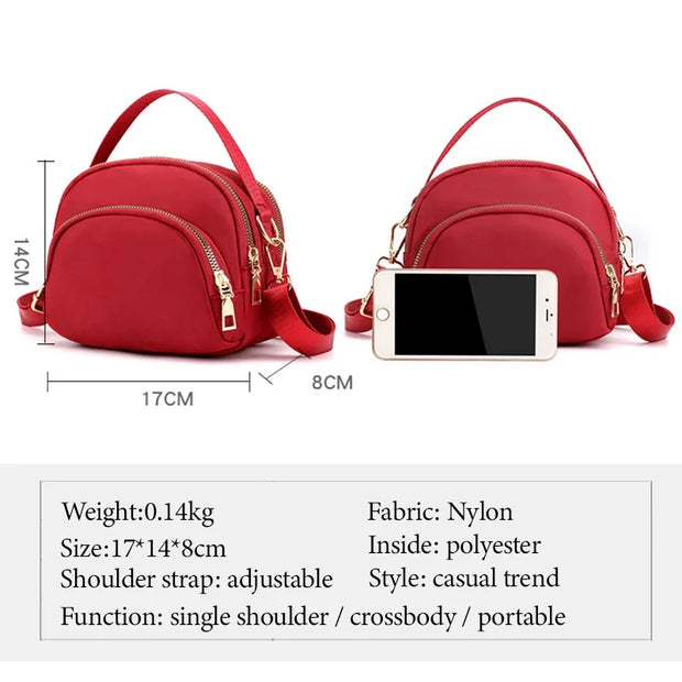 Sleek City & Modern Zip Pocket Crossbody
