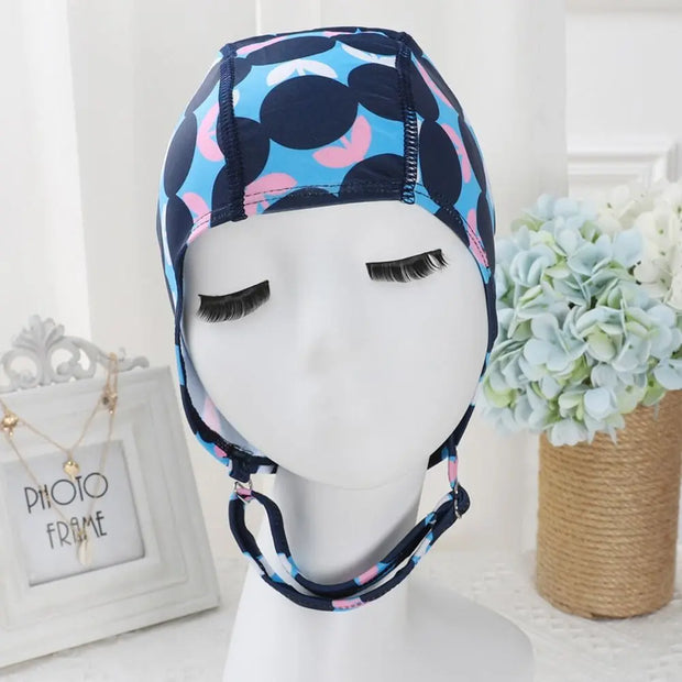 Protect Ears Swimming Cap Women