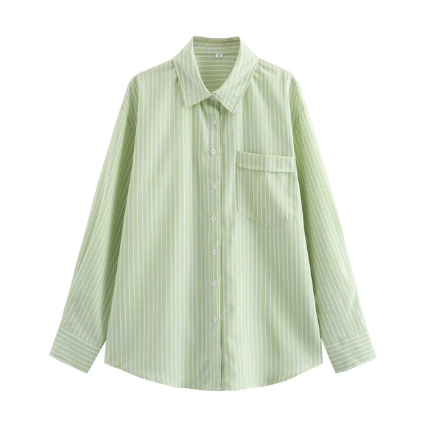 Women's Blouse Multicolored Shirt Office