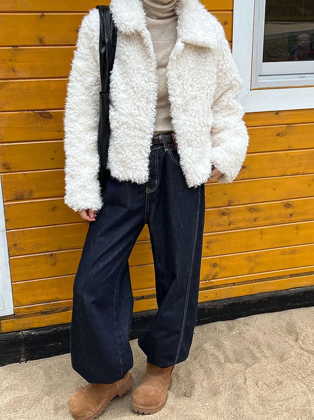 Cloud Nine Furry Lambswool Coat
