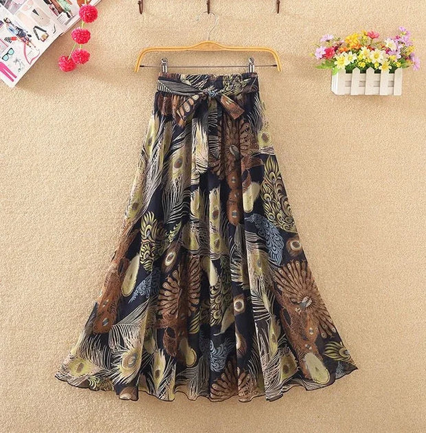 Skirts for Women Summer 2024 A Line High Waist Woman Skirt Casual Trend Modest Vintage Cheap Quality Korean Fashion Style Y2k V