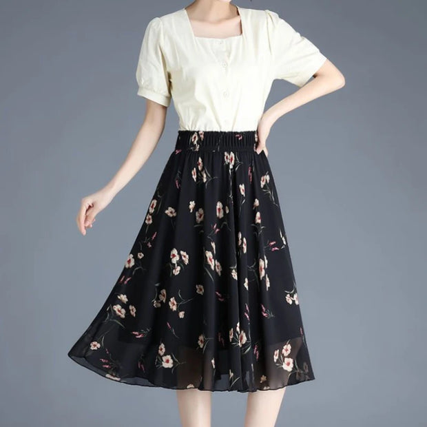 Chiffon Midi Skirts - Elegant Flowing Style