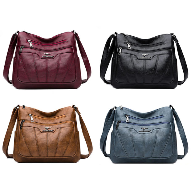 Large Capacity Crossbody Bags Sac Soft Leather Women Bag Branded Designer Ladies Handbag Purses 2023 Luxury Female Shoulder Bag
