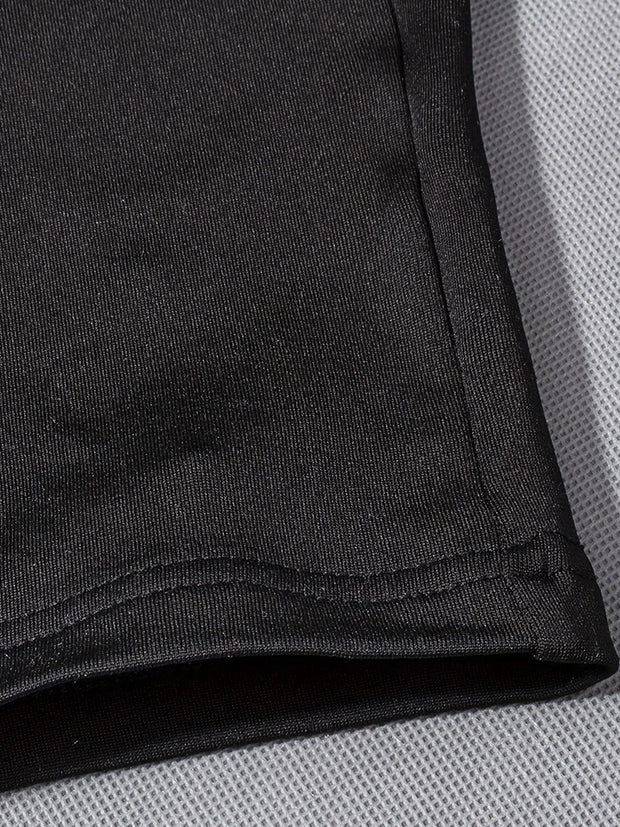 Short Sleeve Slim Fit Jumpsuit