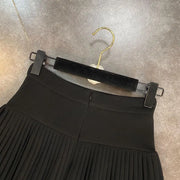 Pleated High-Waist Mini Skirt