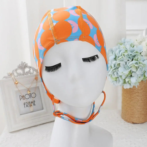 Protect Ears Swimming Cap Women