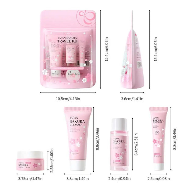 Sakura Facial Skincare Travel Set