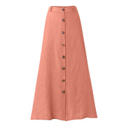 Casual Chic Button-Down Midi Skirt