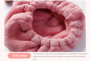 Dry Towel Bath Cap Cute Cartoon Coral Velvet Wrap Head Towel Hair Towel Absorbent Quick Dry Hair Cap Female Children and Adults